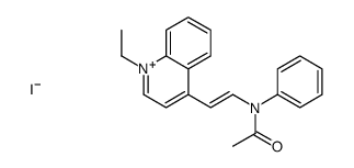 4-(2-(acetylphenylamino)ethenyl)-1-ethyl-Quinolinium, iodide结构式