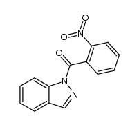 1-(2-nitro-benzoyl)-1H-indazole结构式