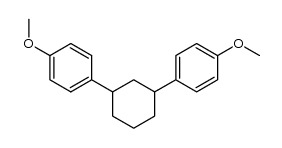 1,3-bis-(4-methoxy-phenyl)-cyclohexane结构式