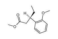 (R)-(-)-3-(o-Anisyl)pentansaeuremethylester结构式