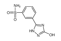 3-(5-oxo-1,2-dihydro-1,2,4-triazol-3-yl)benzenesulfonamide结构式