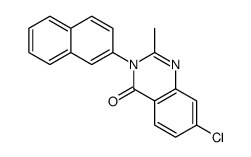 7-chloro-2-methyl-3-naphthalen-2-ylquinazolin-4-one Structure