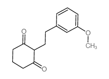 2-[2-(3-methoxyphenyl)ethyl]cyclohexane-1,3-dione结构式