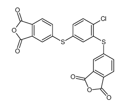 5-[4-chloro-3-[(1,3-dioxo-2-benzofuran-5-yl)sulfanyl]phenyl]sulfanyl-2-benzofuran-1,3-dione结构式