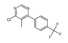 4-chloro-5-methyl-6-[4-(trifluoromethyl)phenyl]pyrimidine结构式