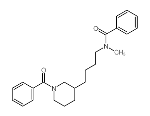 Benzamide,N-[4-(1-benzoyl-3-piperidinyl)butyl]-N-methyl- structure