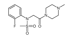 N-(2-fluorophenyl)-N-[2-(4-methylpiperazin-1-yl)-2-oxoethyl]methanesulfonamide Structure