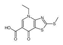 4-Ethyl-4,7-dihydro-2-methylthio-7-oxothiazolo<4,5-b>pyridine-6-carboxylic Acid Structure