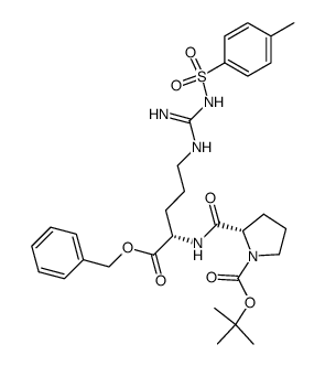 Boc-Pro-Arg(Tos)-OBn结构式