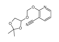 2-[(2,2-dimethyl-1,3-dioxolan-4-yl)oxymethoxy]pyridine-3-carbonitrile结构式