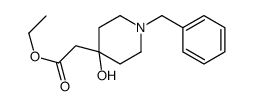 2-(1-苄基-4-羟基哌啶-4-基)乙酸乙酯结构式