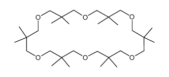 3,3,7,7,11,11,15,15,19,19,23,23-dodecamethyl-1,5,9,13,17,21-hexaoxacyclotetracosane结构式