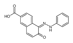 6-oxo-5-(phenylhydrazinylidene)naphthalene-2-carboxylic acid Structure