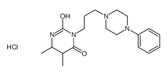 5,6-dimethyl-3-[3-(4-phenylpiperazin-1-yl)propyl]-1,3-diazinane-2,4-dione,hydrochloride Structure