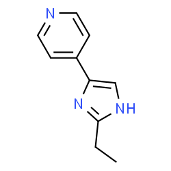 Pyridine,4-(2-ethyl-1H-imidazol-4-yl)- (9CI) Structure