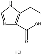 4-乙基-1H-咪唑-5-羧酸盐酸盐结构式