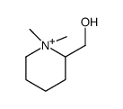 2-hydroxymethyl-N,N-dimethylpiperidinium结构式