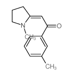 1-(3-methylphenyl)-2-(1-methylpyrrolidin-2-ylidene)ethanone structure