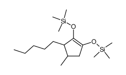 ((4-methyl-3-pentylcyclopent-1-ene-1,2-diyl)bis(oxy))bis(trimethylsilane) Structure