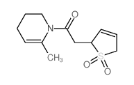 2-(1,1-dioxo-2,5-dihydrothiophen-2-yl)-1-(2-methyl-5,6-dihydro-4H-pyridin-1-yl)ethanone结构式