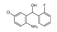 2-amino-5-chloro-α-(2-fluorophenyl)benzenemethanol Structure