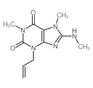 1,7-dimethyl-8-methylamino-3-prop-2-enyl-purine-2,6-dione picture