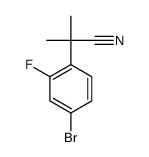 2-(4-Bromo-2-fluorophenyl)-2-methylpropanenitrile Structure