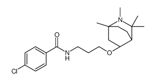 4-chloro-N-[3-[[(1S,4S,6R)-2,2,3,4-tetramethyl-3-azabicyclo[2.2.2]octan-6-yl]oxy]propyl]benzamide结构式