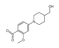 [1-(3-Methoxy-4-nitro-phenyl)-piperidin-4-yl]-Methanol结构式