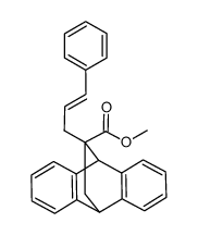 methyl 11-(3-phenylallyl)-9,10-dihydro-9,10-ethanoanthracene-11-carboxylate Structure