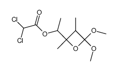 1-(4,4-dimethoxy-2,3-dimethyloxetan-2-yl)ethyl 2,2-dichloroacetate Structure