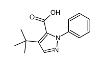 4-tert-butyl-2-phenylpyrazole-3-carboxylic acid Structure