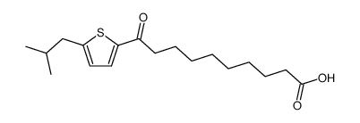 10-(5-isobutyl-thiophen-2-yl)-10-oxo-decanoic acid结构式