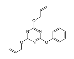 2-phenoxy-4,6-bis(prop-2-enoxy)-1,3,5-triazine Structure