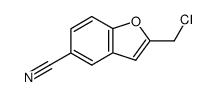 2-Chlormethyl-1-benzofuran-5-carbonitril Structure