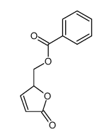 (5-oxo-2,5-dihydrofuran-2-yl)methyl benzoate结构式