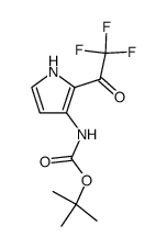 3-t-butyloxycarbonylamino-2-trifluoroacetylpyrrole Structure