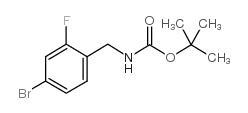 TERT-BUTYL 4-BROMO-2-FLUOROBENZYLCARBAMATE Structure