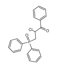 2-chloro-3-(diphenylphosphinyl)propiophenone Structure