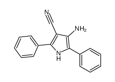 4-amino-2,5-diphenyl-1H-pyrrole-3-carbonitrile Structure