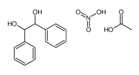 acetic acid,1,2-diphenylethane-1,2-diol,nitric acid Structure