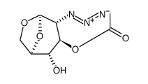 β-D-Glucopyranose, 1,6-anhydro-2-azido-2-deoxy-, 3-acetate structure