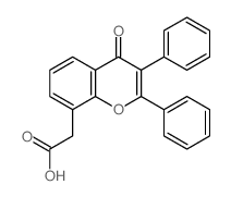 2-(4-oxo-2,3-diphenyl-chromen-8-yl)acetic acid Structure