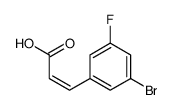 3-(3-bromo-5-fluorophenyl)prop-2-enoic acid Structure