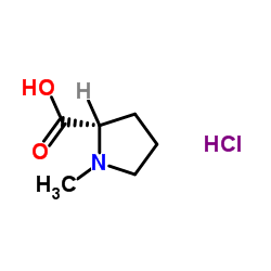 1-Methyl-L-proline hydrochloride (1:1) Structure