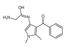 2-amino-N-(4-benzoyl-1,5-dimethylpyrrol-3-yl)acetamide Structure