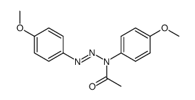 1-(1,3-bis(4-methoxyphenyl)triaz-2-en-1-yl)ethan-1-one Structure