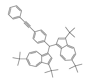 bis(3,6-di-tert-butyl-1-azulenyl)[4-(phenylethynyl)phenyl]methane Structure