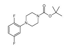 1-Piperazinecarboxylic acid, 4-(2,5-difluorophenyl)-, 1,1-dimethylethyl ester Structure