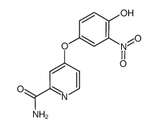 4-(4-hydroxy-3-nitro-phenoxy)-pyridine-2-carboxylic acid amide Structure